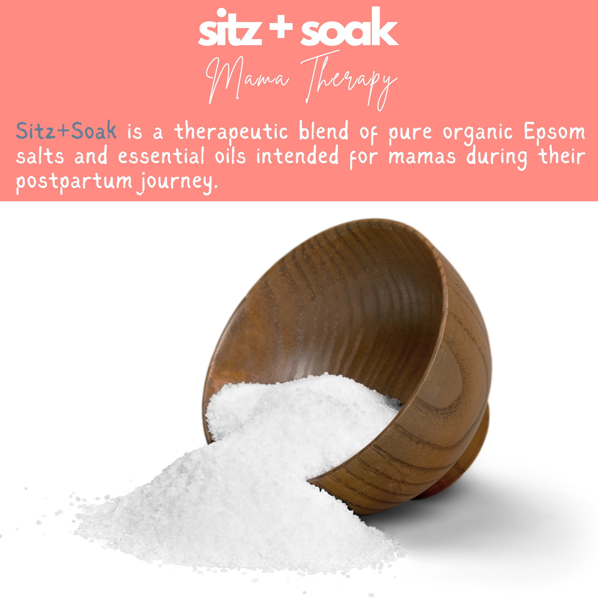 Momstead Sitz and Soak Mama Therapy postpartum epsom salts and essential oils for postpartum healing and recovery