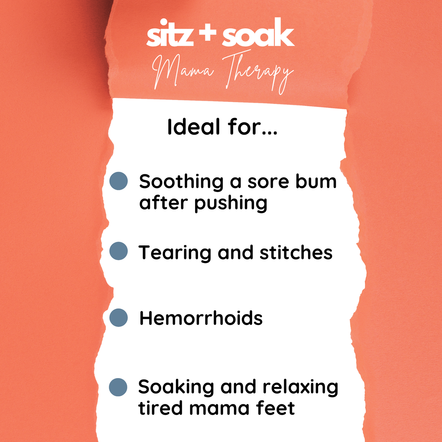 Momstead Sitz and Soak Mama Therapy for postpartum sitz bath and hemorroids